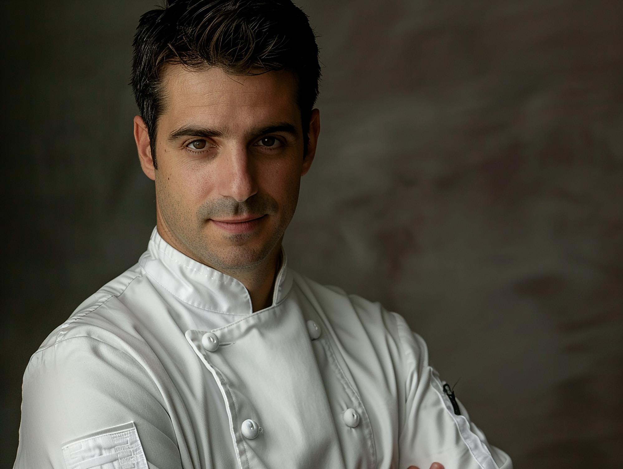 Ritratto del fondatore in studio culinario
